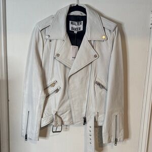 Walter Baker Off-White Biker Jacket